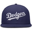 casquette-plate-bleue-ajustee-dri-fit-true-structured-round-bill-los-angeles-dodgers-mlb-nike