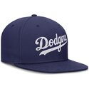 casquette-plate-bleue-ajustee-dri-fit-true-structured-round-bill-los-angeles-dodgers-mlb-nike