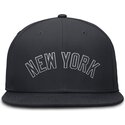 casquette-plate-bleue-marine-ajustee-dri-fit-true-structured-round-bill-new-york-yankees-mlb-nike