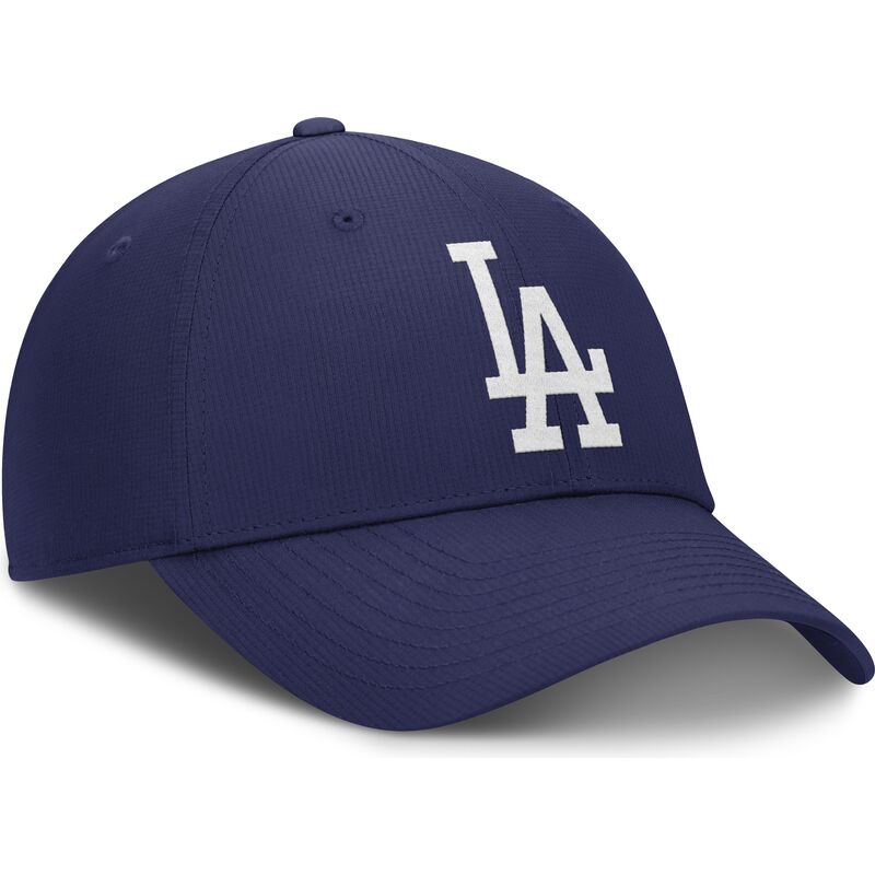 casquette-courbee-bleue-ajustable-club-structured-uv-poly-ripstop-los-angeles-dodgers-mlb-nike
