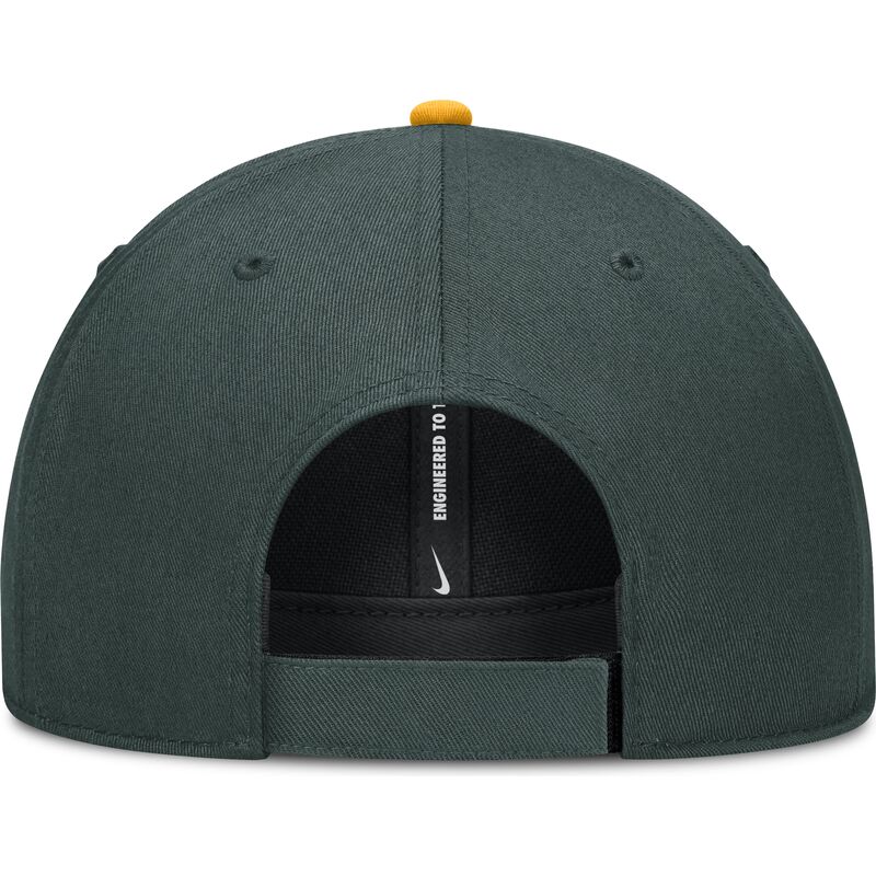 casquette-courbee-verte-ajustable-dri-fit-club-structured-oakland-athletics-mlb-nike