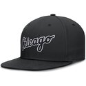 casquette-plate-noire-ajustee-dri-fit-true-structured-round-bill-chicago-white-sox-mlb-nike