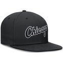 casquette-plate-noire-ajustee-dri-fit-true-structured-round-bill-chicago-white-sox-mlb-nike