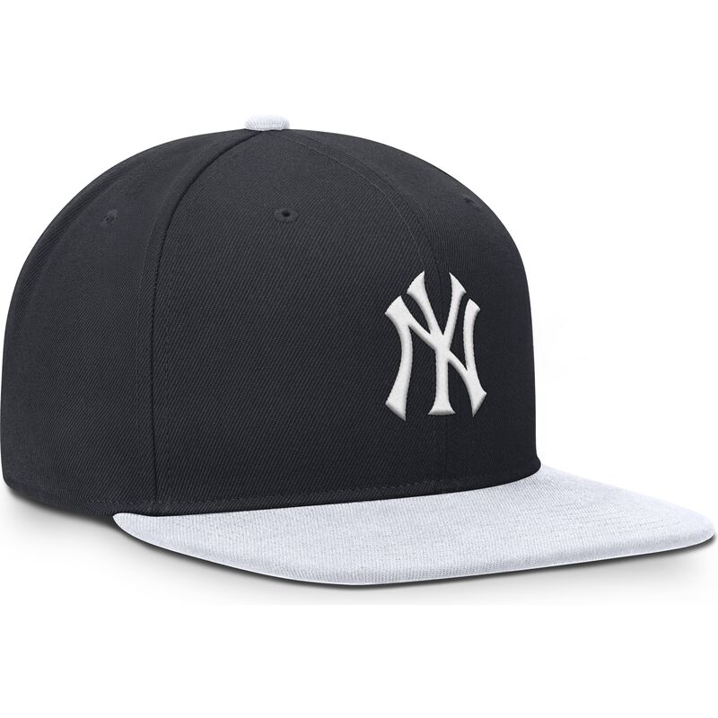 casquette-plate-bleue-marine-et-blanche-snapback-dri-fit-pro-structured-square-bill-new-york-yankees-mlb-nike casquette-plate-bleue-marine-et-blanche-snapback-dri-fit-pro-structured-square-bill-new-york-yankees-mlb-nike