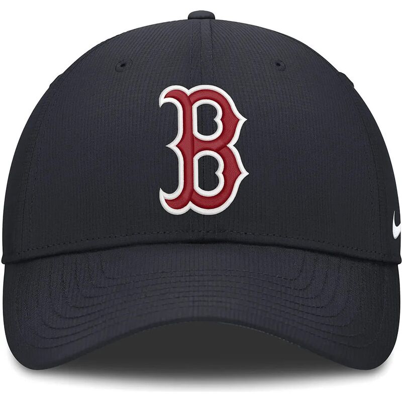 casquette-courbee-bleue-marine-ajustable-club-structured-uv-poly-ripstop-boston-red-sox-mlb-nike