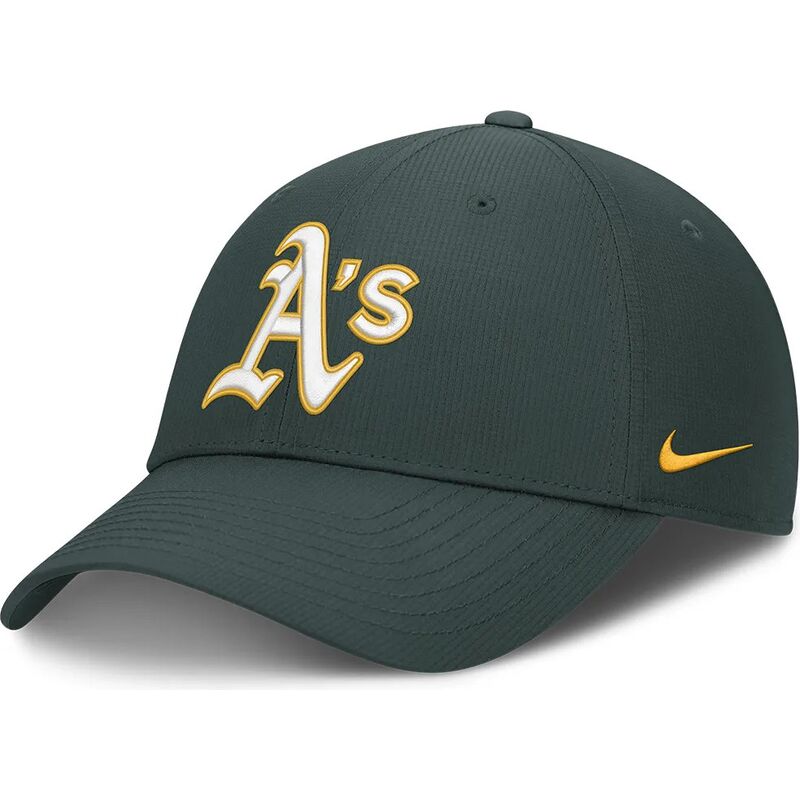 grune-verstellbare-gebogene-kappe-club-structured-uv-poly-ripstop-von-oakland-athletics-mlb-von-nike grune-verstellbare-gebogene-kappe-club-structured-uv-poly-ripstop-von-oakland-athletics-mlb-von-nike