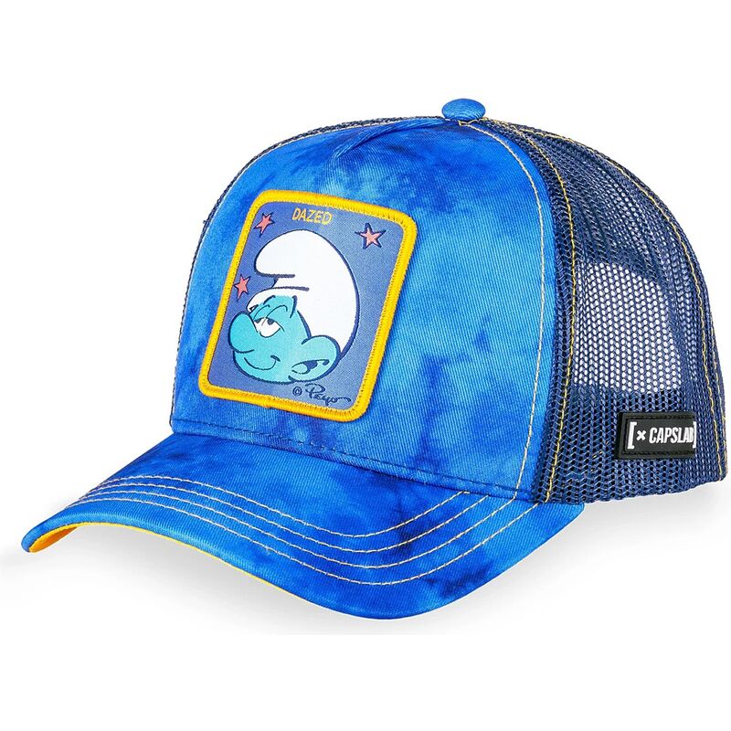 casquette-trucker-bleue-dazed-smu-cham-les-schtroumpfs-capslab casquette-trucker-bleue-dazed-smu-cham-les-schtroumpfs-capslab