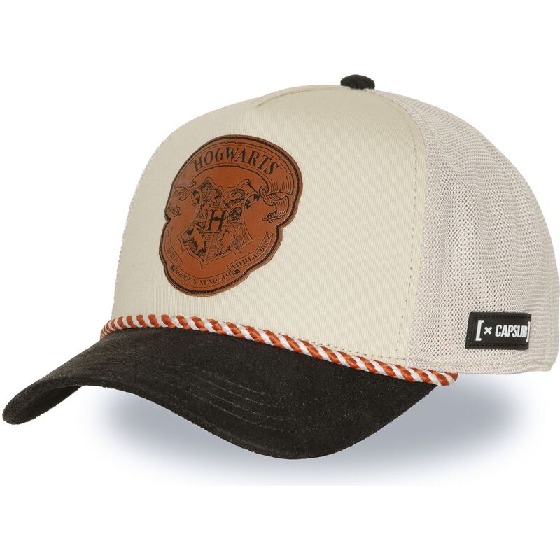 casquette-trucker-beige-et-noire-hogwarts-hp4-hogb-harry-potter-capslab casquette-trucker-beige-et-noire-hogwarts-hp4-hogb-harry-potter-capslab
