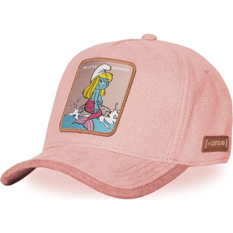 casquette-courbee-rose-snapback-la-schtroumpfette-smu-sur3b-les-schtroumpfs-capslab