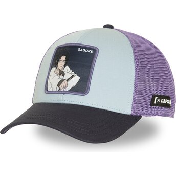 Casquette trucker bleue et violette Sasuke Uchiwa NS6 SASB Naruto Capslab