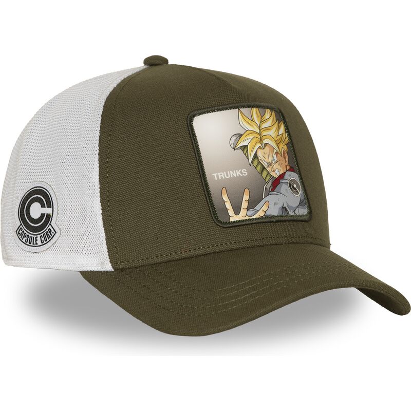 trucker-cap-grun-und-weiss-trunks-dbs8-futb-dragon-ball-von-capslab