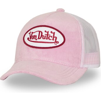 Casquette trucker rose et blanche KYLIE P Von Dutch