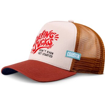 Mützen gebogen braun snapback Surfing Sucks von Coastal