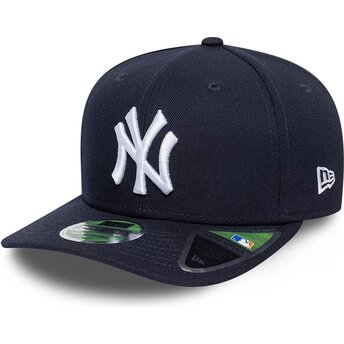 Mützen gebogen marineblau snapback 9SEVENTY Stretch Snap Player Replica der New York Yankees MLB von New Era