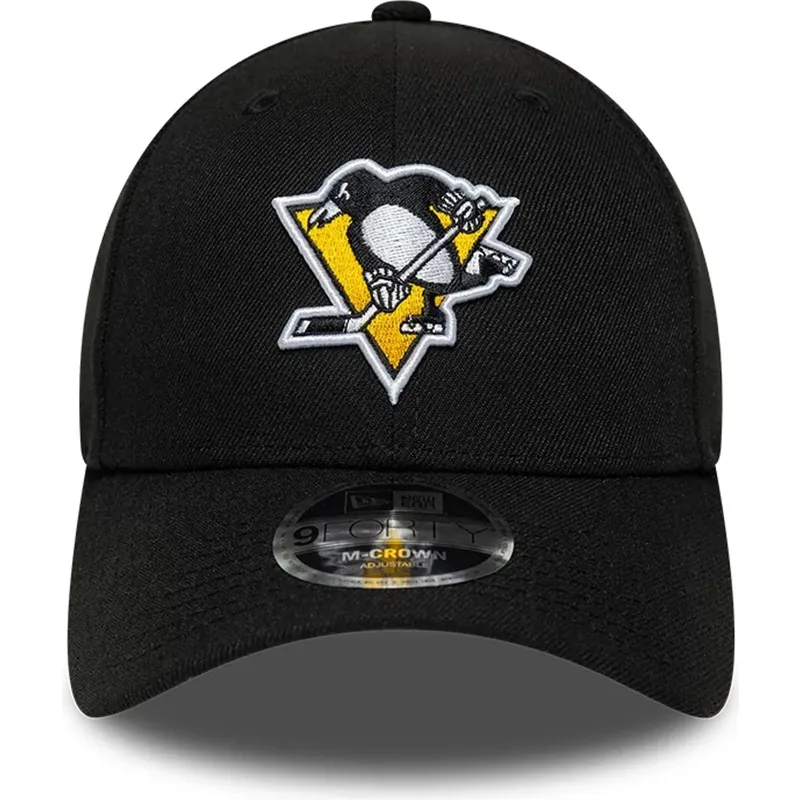 gorra-curva-negra-snapback-9forty-m-crown-team-de-pittsburgh-penguins-nhl-de-new-era gorra-curva-negra-snapback-9forty-m-crown-team-de-pittsburgh-penguins-nhl-de-new-era
