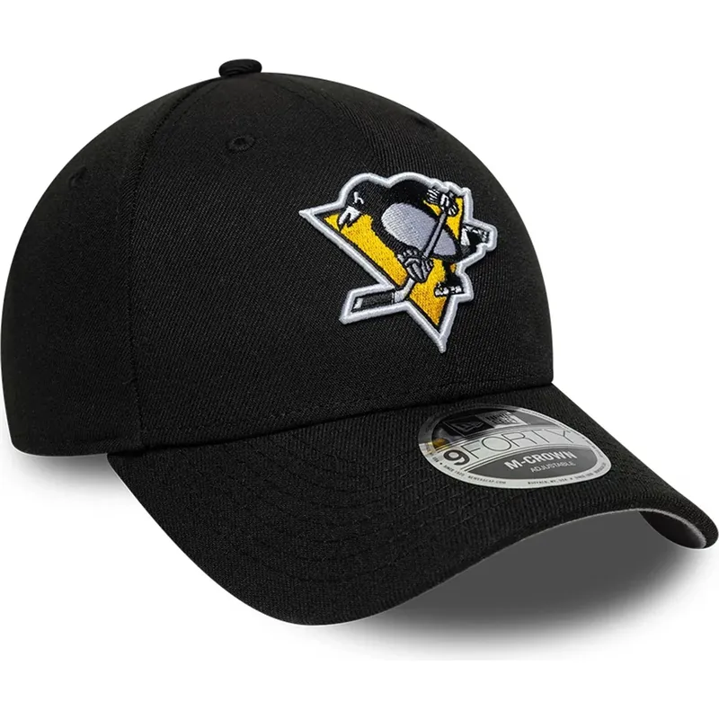 gorra-curva-negra-snapback-9forty-m-crown-team-de-pittsburgh-penguins-nhl-de-new-era gorra-curva-negra-snapback-9forty-m-crown-team-de-pittsburgh-penguins-nhl-de-new-era
