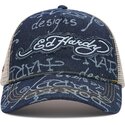 mutzen-gebogen-marineblau-snapback-don-denim-von-ed-hardy