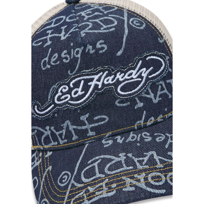 mutzen-gebogen-marineblau-snapback-don-denim-von-ed-hardy
