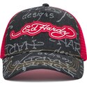mutzen-gebogen-schwarz-snapback-don-denim-von-ed-hardy