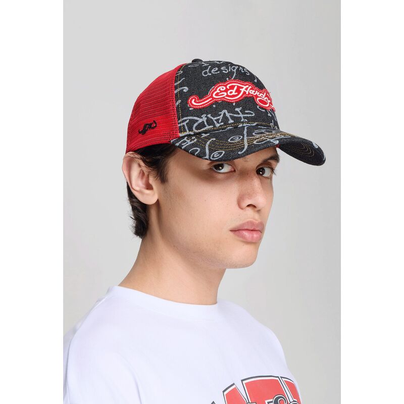 casquette-trucker-noire-et-rouge-don-denim-ed-hardy