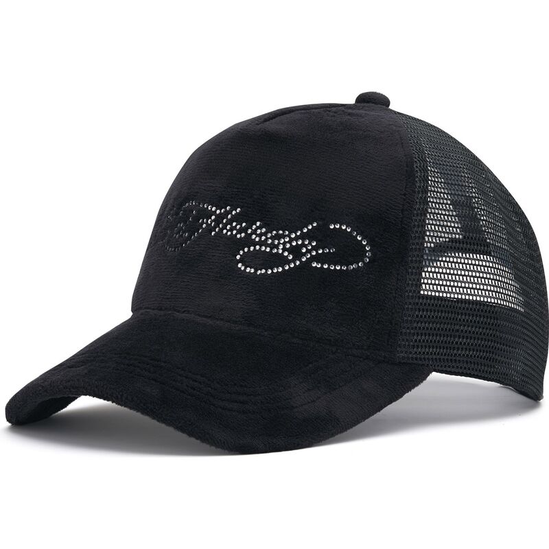 mutzen-gebogen-schwarz-snapback-core-silver-diamante-velour-von-ed-hardy