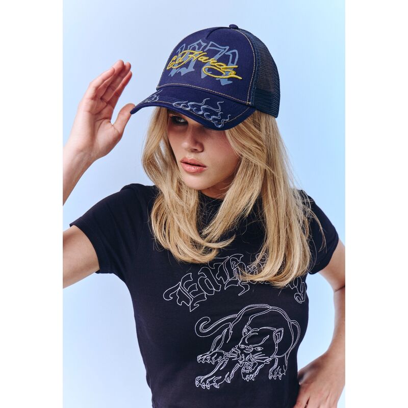 casquette-trucker-bleue-marine-et-jaune-1971-ed-hardy