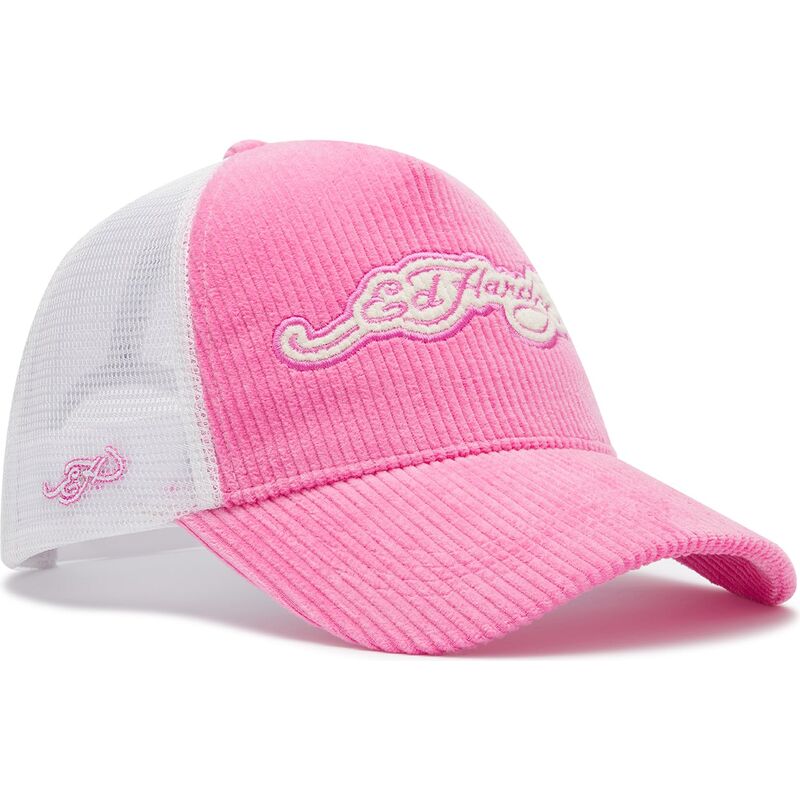 casquette-trucker-rose-et-blanche-embroidery-applique-cord-ed-hardy casquette-trucker-rose-et-blanche-embroidery-applique-cord-ed-hardy