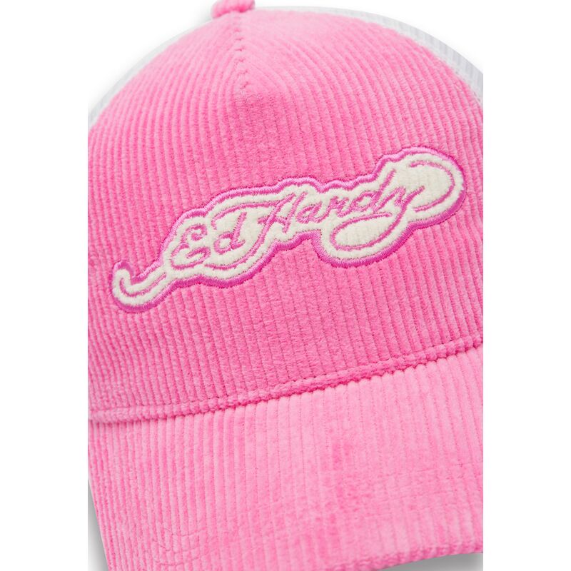 casquette-trucker-rose-et-blanche-embroidery-applique-cord-ed-hardy casquette-trucker-rose-et-blanche-embroidery-applique-cord-ed-hardy
