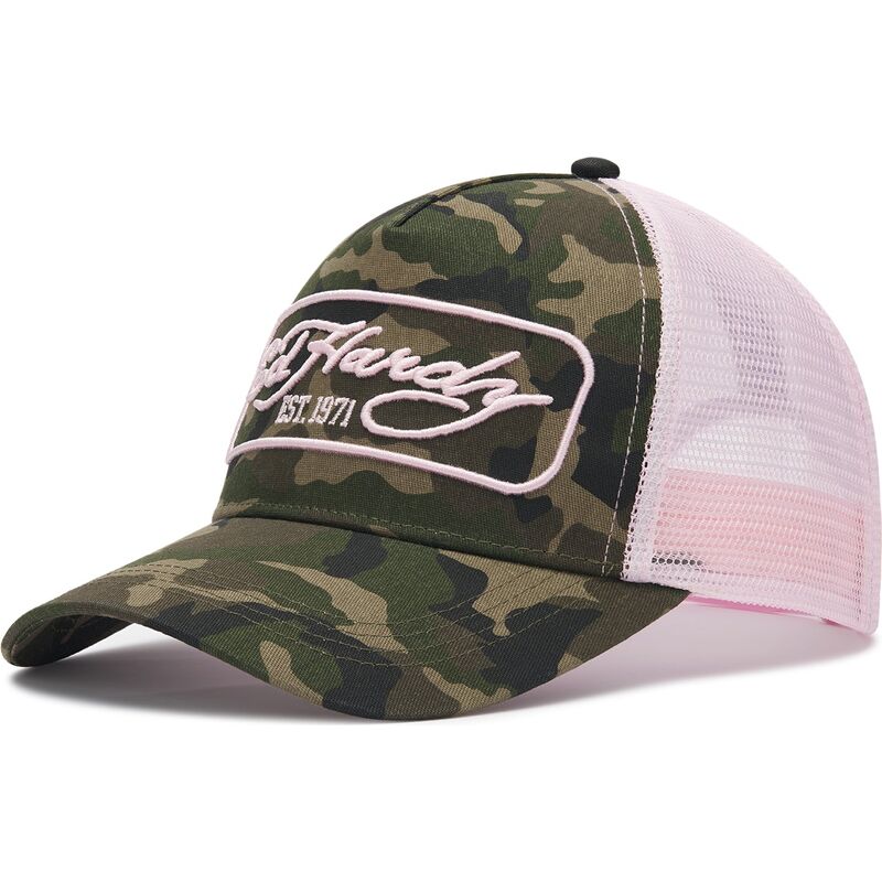 mutzen-gebogen-tarnung-snapback-rosa-1971-von-ed-hardy