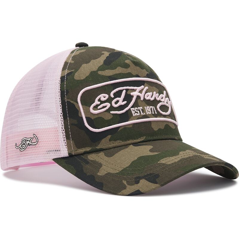 mutzen-gebogen-tarnung-snapback-rosa-1971-von-ed-hardy