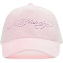 casquette-trucker-rose-et-blanche-diamante-velour-ed-hardy