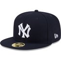 casquette-plate-bleue-marine-ajustee-59fifty-hall-of-fame-new-york-yankees-mlb-new-era