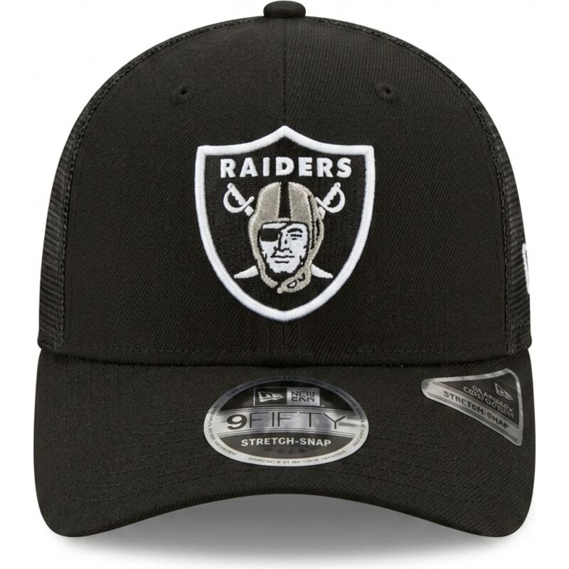 casquette-trucker-noire-9seventy-stretch-snap-team-las-vegas-raiders-nfl-new-era