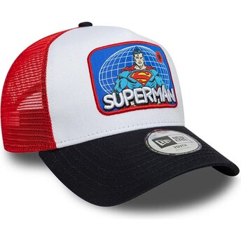 Casquette trucker multicolore pour enfant A Frame Patch Superman DC Comics New Era