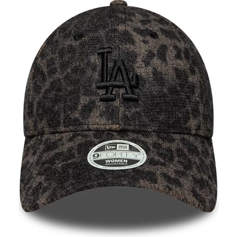 mutzen-gebogen-leopard-verstellbares-band-9forty-leopard-cosy-der-los-angeles-dodgers-mlb-von-new-era