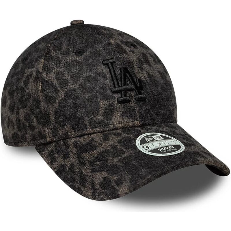 mutzen-gebogen-leopard-verstellbares-band-9forty-leopard-cosy-der-los-angeles-dodgers-mlb-von-new-era