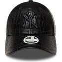 mutzen-gebogen-schwarz-verstellbares-band-9forty-pu-pattern-der-new-york-yankees-mlb-von-new-era