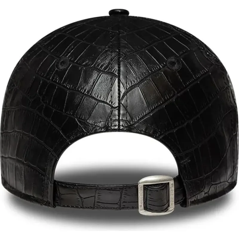 casquette-courbee-noire-ajustable-pour-femme-avec-logo-noir-9forty-pu-pattern-new-york-yankees-mlb-new-era casquette-courbee-noire-ajustable-pour-femme-avec-logo-noir-9forty-pu-pattern-new-york-yankees-mlb-new-era