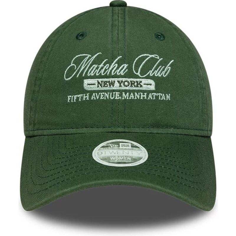 casquette-courbee-verte-ajustable-pour-femme-9twenty-matcha-club-new-era casquette-courbee-verte-ajustable-pour-femme-9twenty-matcha-club-new-era