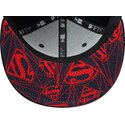 casquette-plate-bleue-snapback-pour-enfant-9fifty-piping-superman-dc-comics-new-era