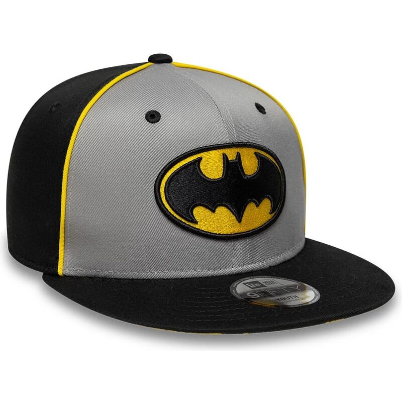 mutzen-flach-grau-snapback-fur-kinder-9fifty-piping-der-batman-dc-comics-von-new-era