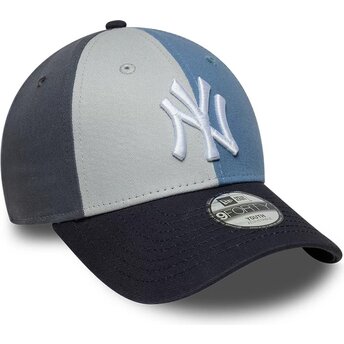 Mützen gebogen mehrfarbig verstellbares band für Kinder 9FORTY Colourblock der New York Yankees MLB von New Era