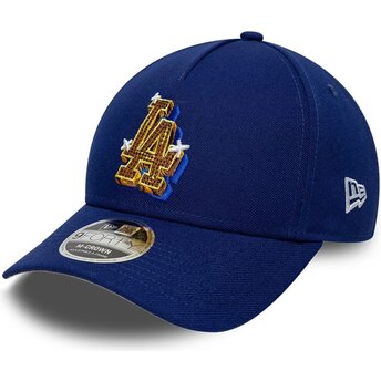 Casquette courbée bleue snapback 9FORTY M-Crown A Frame Emblem Los Angeles Dodgers MLB New Era