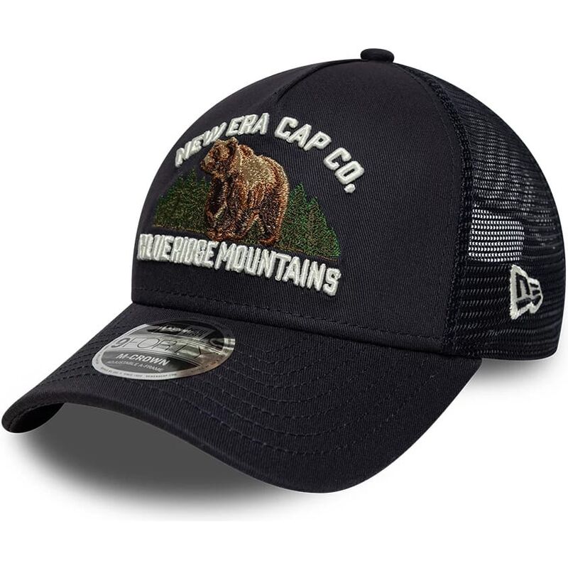mutzen-gebogen-marineblau-snapback-9forty-m-crown-a-frame-graphic-der-blue-ridge-mountains-von-new-era