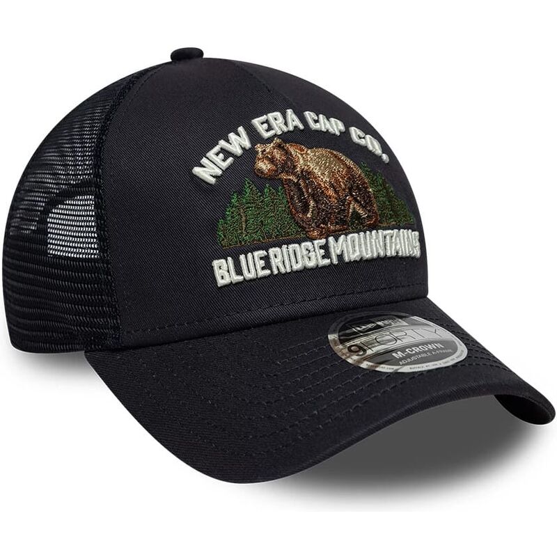 mutzen-gebogen-marineblau-snapback-9forty-m-crown-a-frame-graphic-der-blue-ridge-mountains-von-new-era