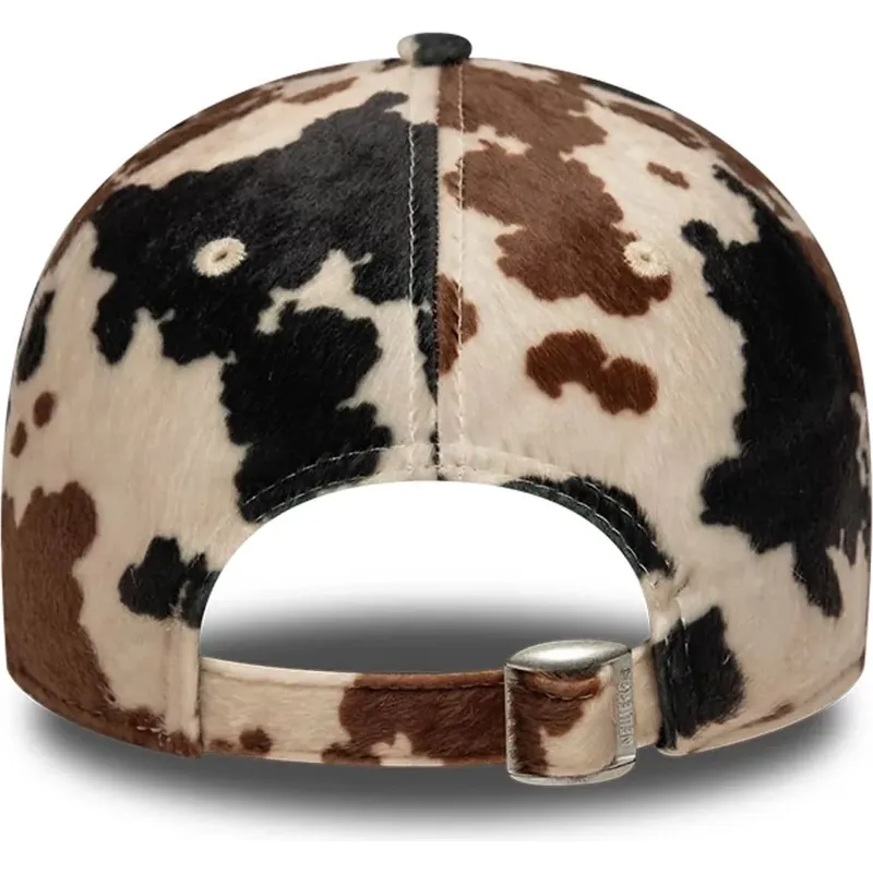 mutzen-gebogen-braun-verstellbares-band-9twenty-animal-print-der-new-york-yankees-mlb-von-new-era