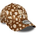 mutzen-gebogen-braun-verstellbares-band-9twenty-animal-print-der-los-angeles-dodgers-mlb-von-new-era