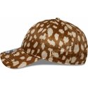 casquette-courbee-marron-ajustable-9twenty-animal-print-los-angeles-dodgers-mlb-new-era