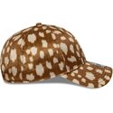 casquette-courbee-marron-ajustable-9twenty-animal-print-los-angeles-dodgers-mlb-new-era