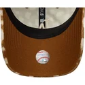 casquette-courbee-marron-ajustable-9twenty-animal-print-los-angeles-dodgers-mlb-new-era